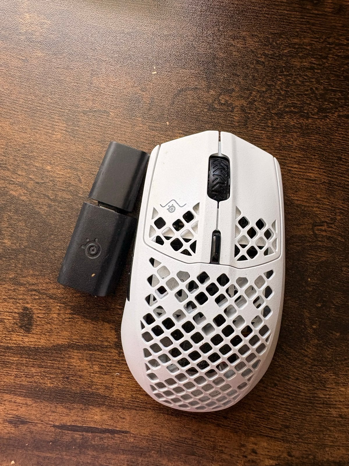 SteelSeries Aerox 3 Wireless Gaming Muis - Wit (2 jaar oud), Computers en Software, Muizen, Muis, Gebruikt, Gaming muis, Ophalen of Verzenden