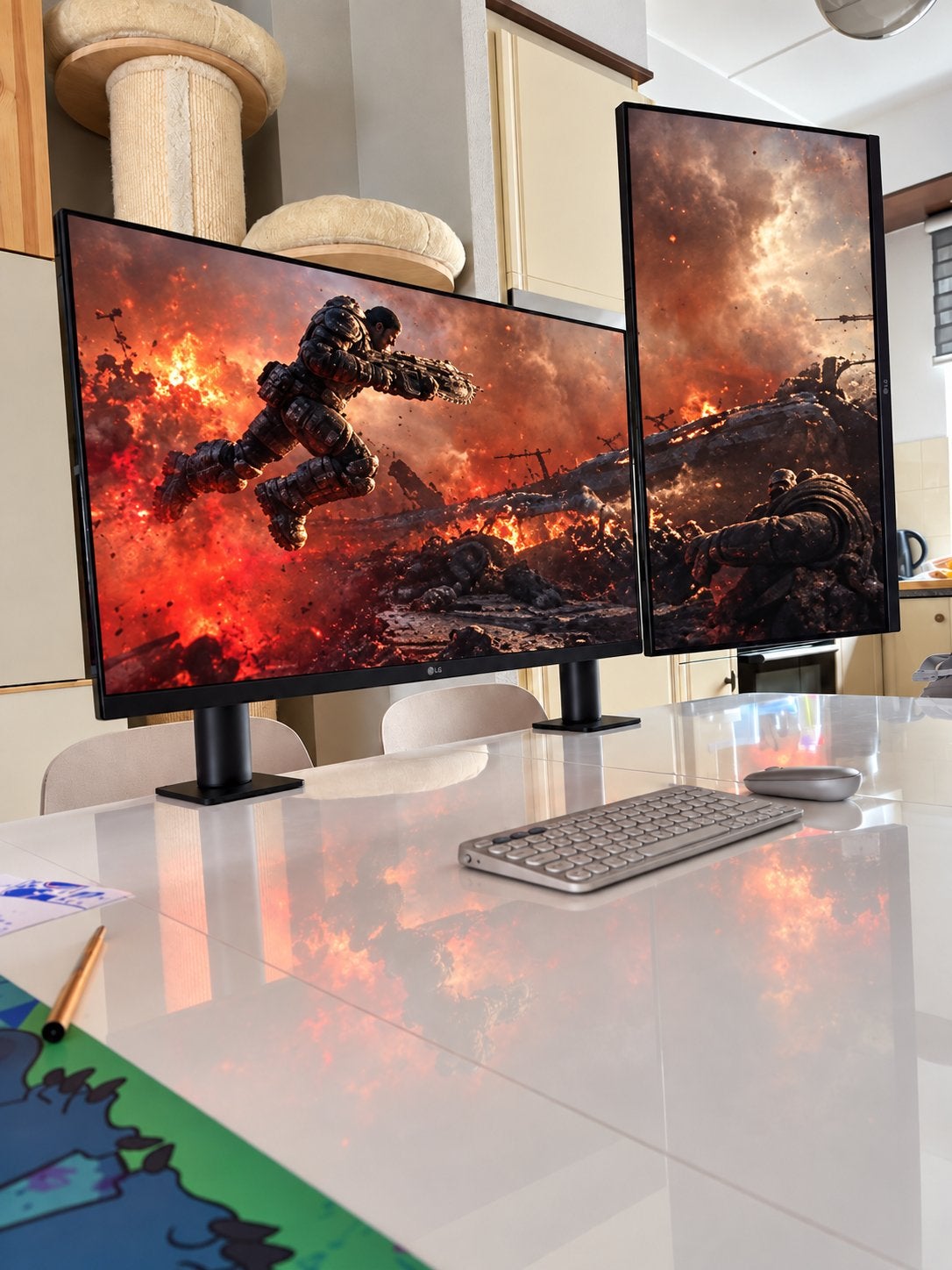 2x LG 27” QHD 144Hz Gaming Monitor – IPS/FreeSync/G-SYNC, Computers en Software, HDMI, 101 t/m 150 Hz, Zo goed als nieuw, Quad HD (2K)