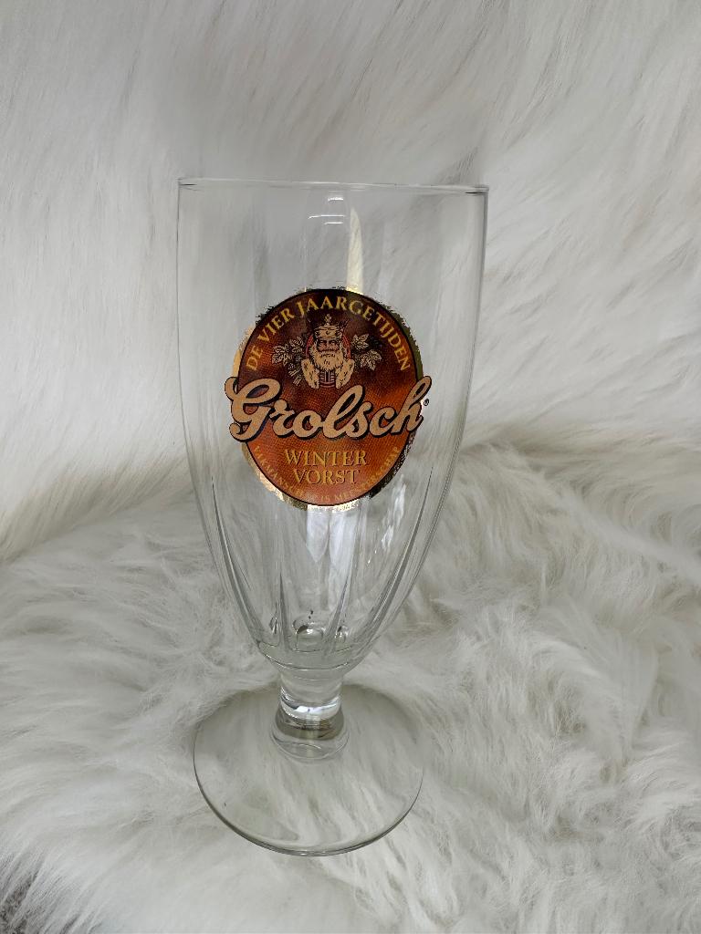 Twee Wintervorstglazen van Grolsch, Verzamelen, Biermerken, Zo goed als nieuw, Overige typen, Grolsch, Ophalen of Verzenden