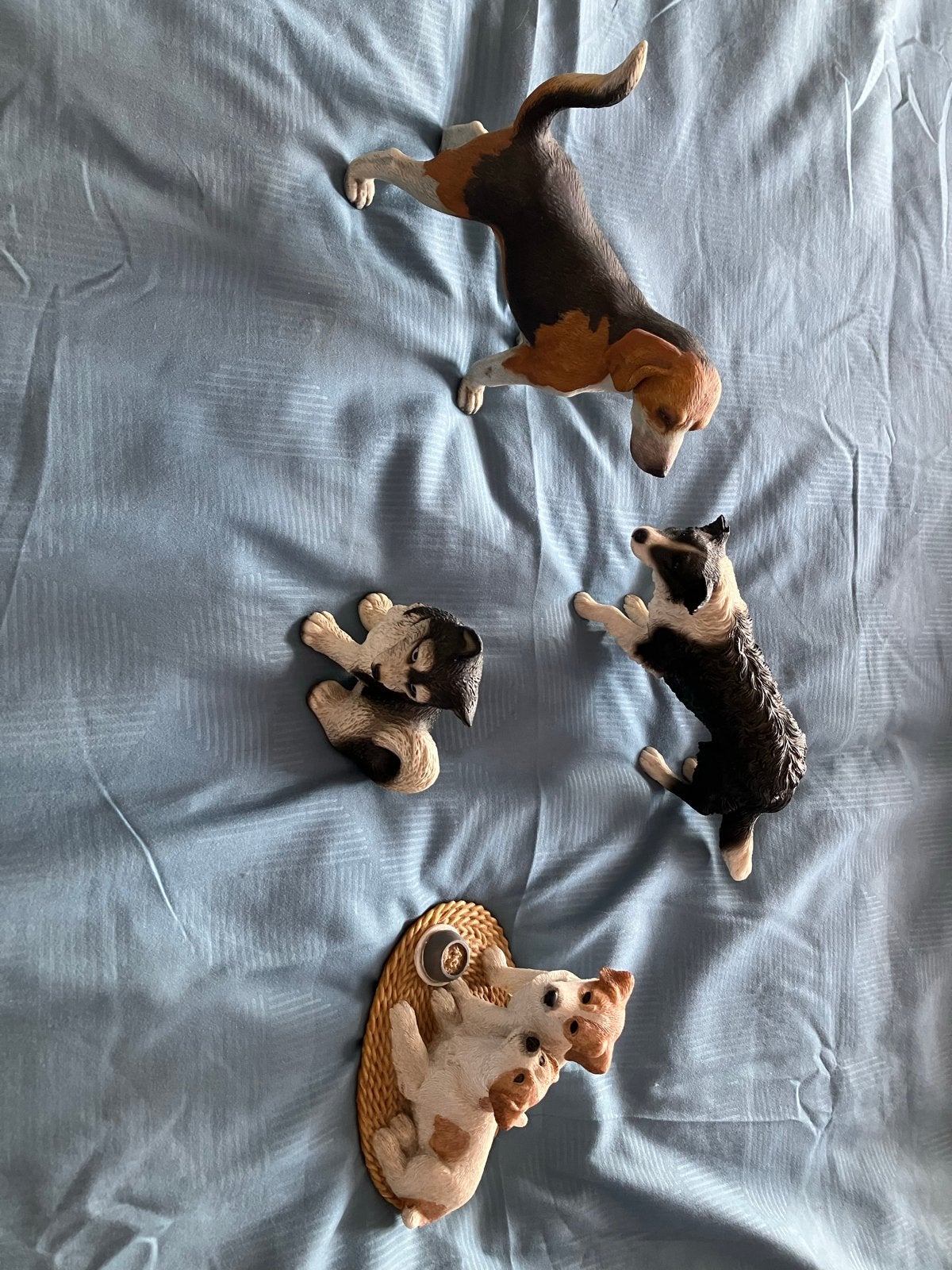 Honden beeldjes - Beagle, Husky, Border Collie, Jack Russell, Ophalen, Zo goed als nieuw, Hond of Kat, Beeldje of Figuurtje