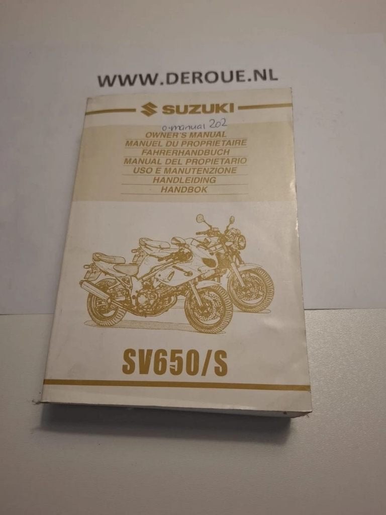 202 werkplaats handboekje SUZUKI SV650/S 1999 gebruikt, Ophalen of Verzenden, Suzuki