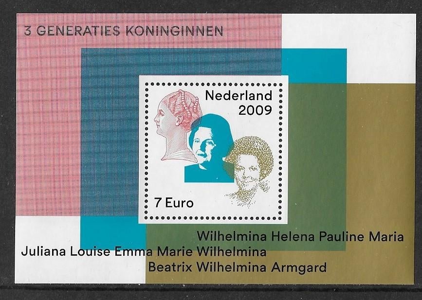 86. Blok 2642  3 generaties koninginnen 2009 postfris 14.00, Postzegels en Munten, Postzegels | Nederland, Ophalen of Verzenden