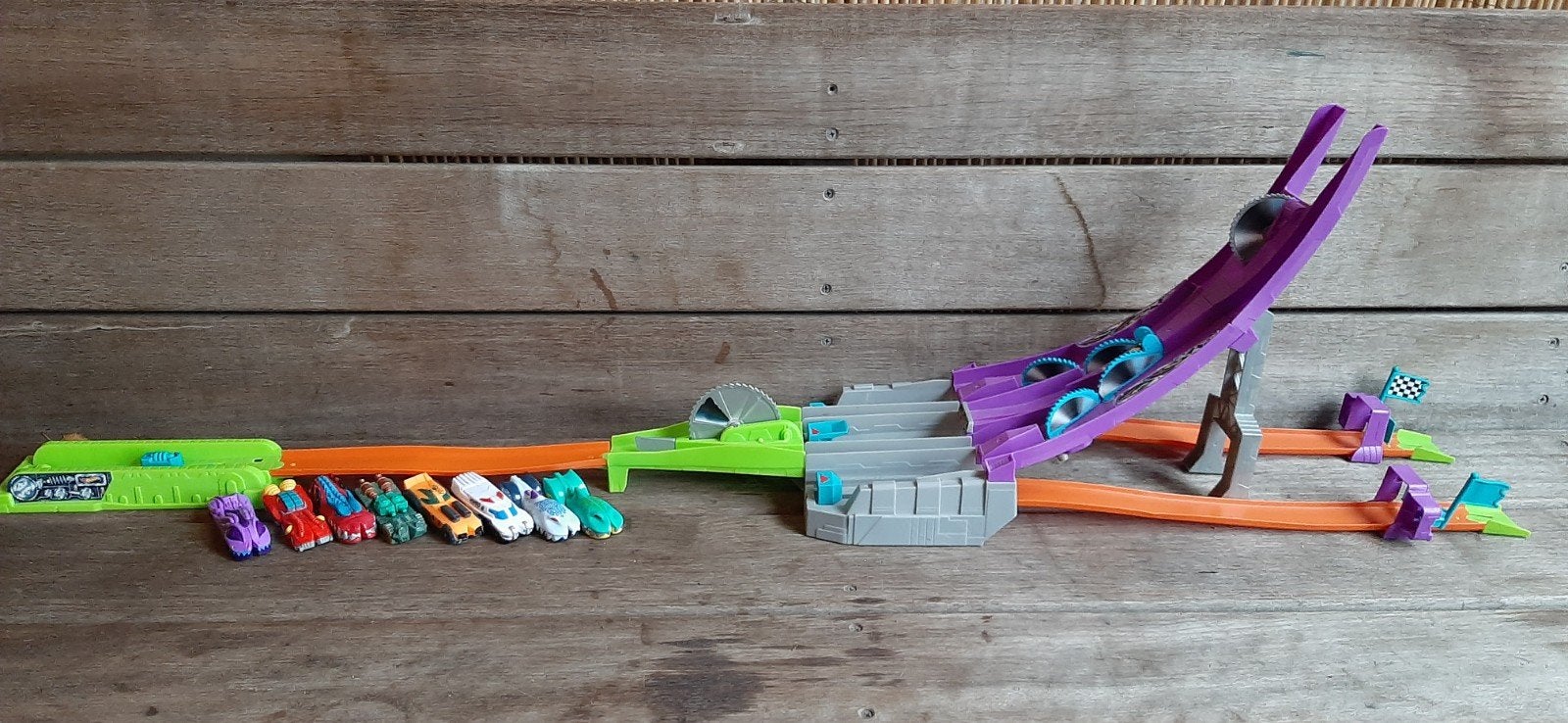 Hot Wheels Split Speeders Blade Raid Track racebaan baan, Kinderen en Baby's, Racebaan, Zelf te bouwen, Ophalen of Verzenden, Zo goed als nieuw