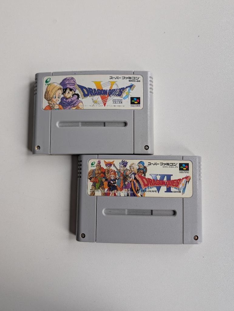 Dragon quest 5 / 6 V / VI Famicon, 1 speler, Ophalen of Verzenden, Zo goed als nieuw, Role Playing Game (Rpg)