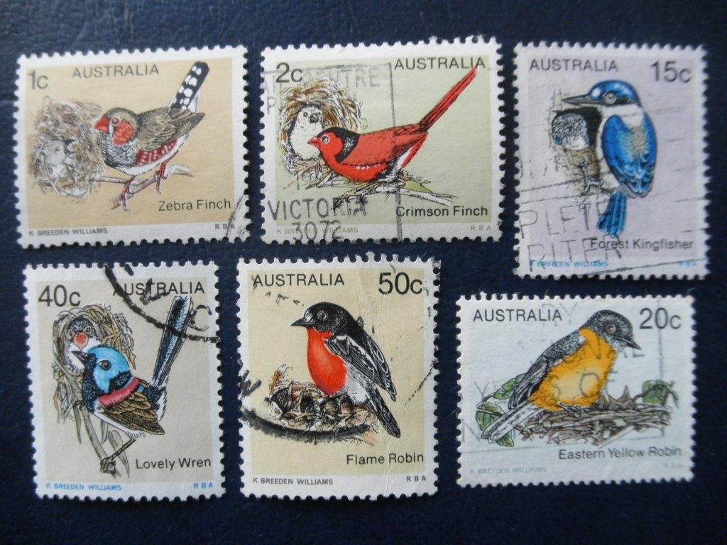 Postzegels Australië 1979 vogels., Ophalen of Verzenden, Gestempeld