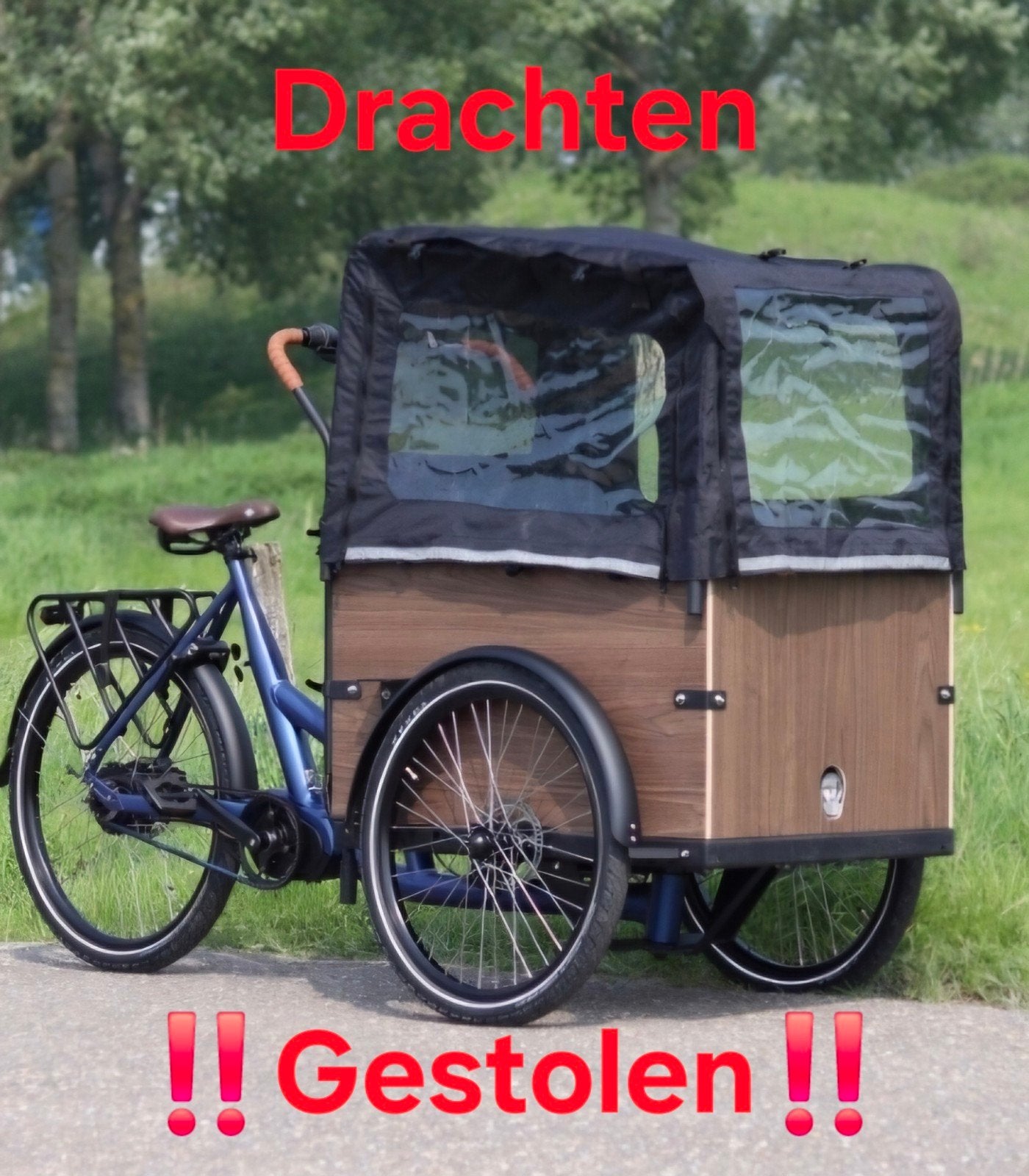 Elektrische bakfiets Drachten, Ophalen of Verzenden, Huif