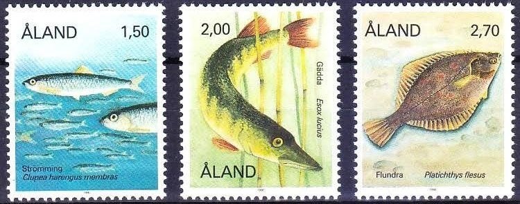 AALAND 2 - Dieren: vissen, Ophalen of Verzenden, Postfris, Dier of Natuur