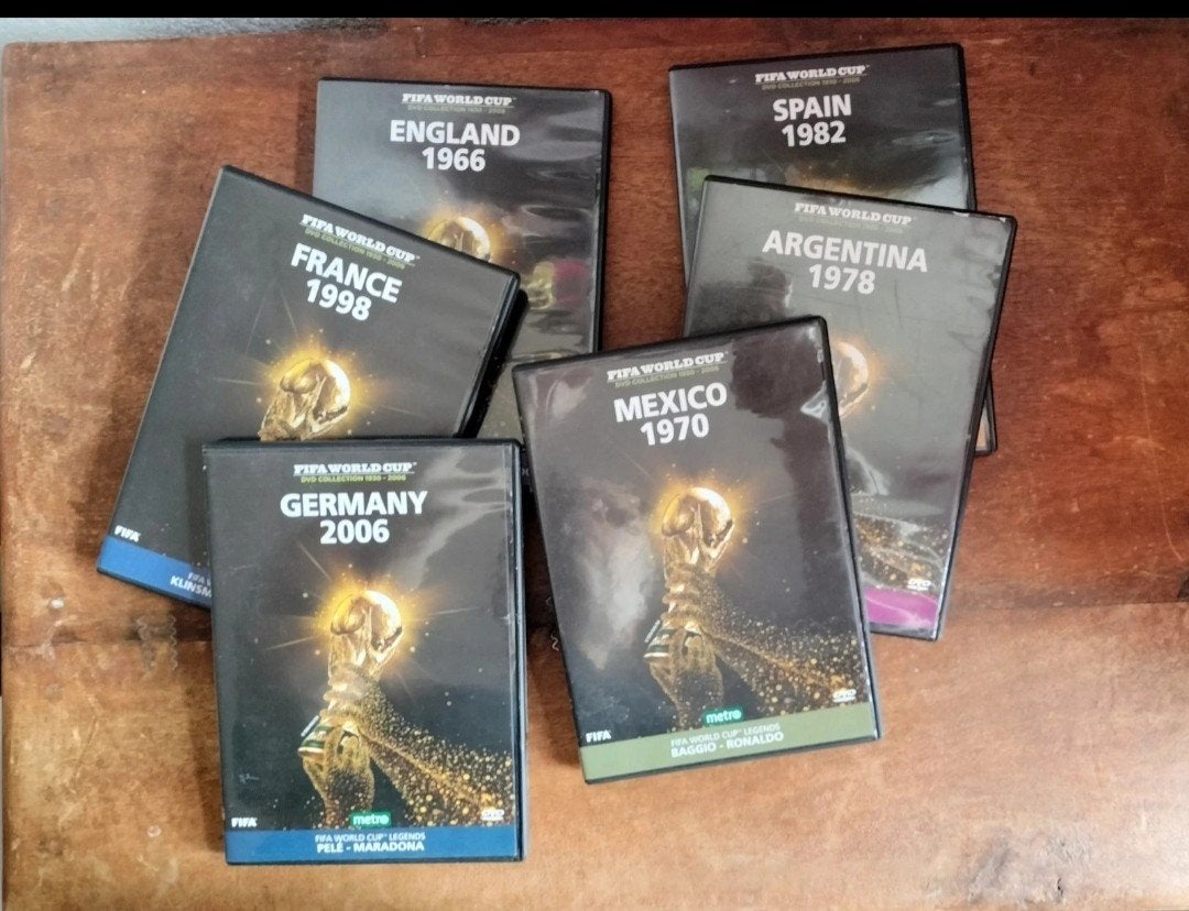 FIFA World Cup DVD Collectie - 6 DVD's, Nederlands, Voetbal, Ophalen of Verzenden, Inclusief doosje