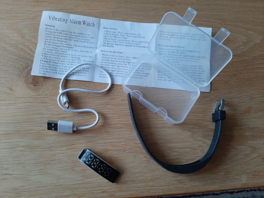 Herinneringshorloge bv plaswekker(revalidatiehulp  infarct), Ophalen, Gebruikt