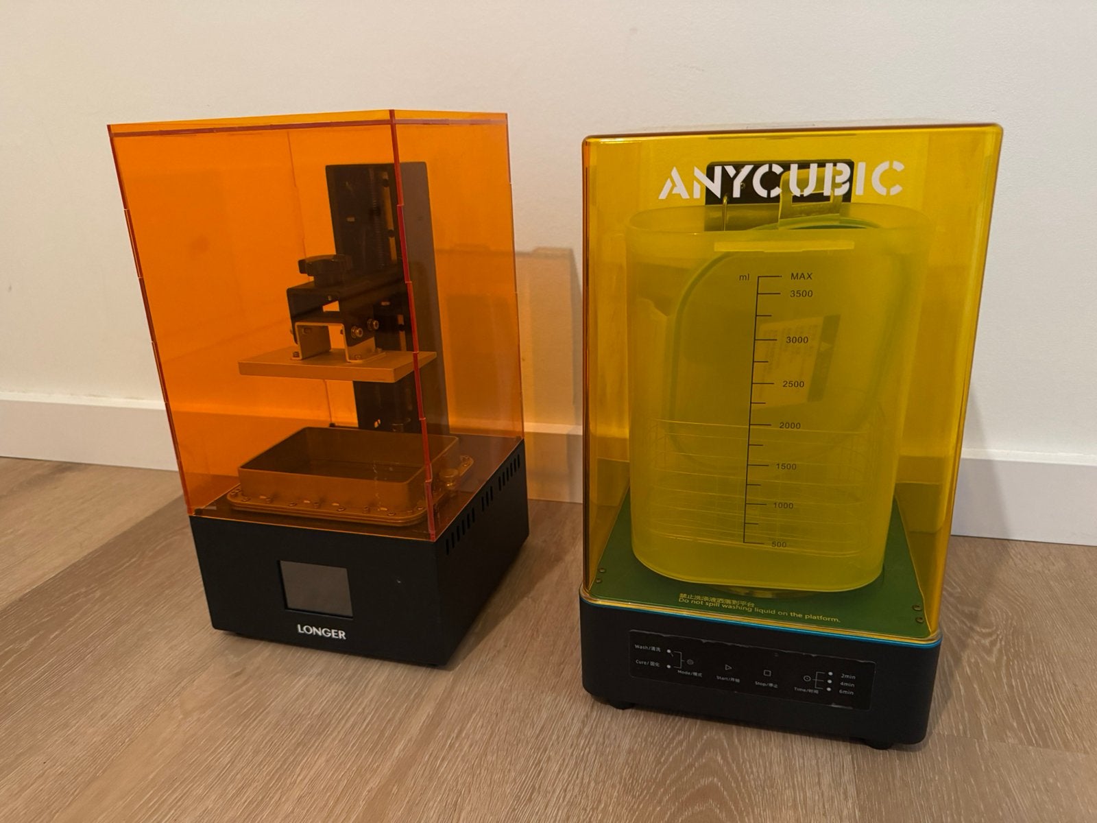 Longer Orange 30 + Anycubic Wash and Cure, Ophalen of Verzenden, Gebruikt, Resin/Hars