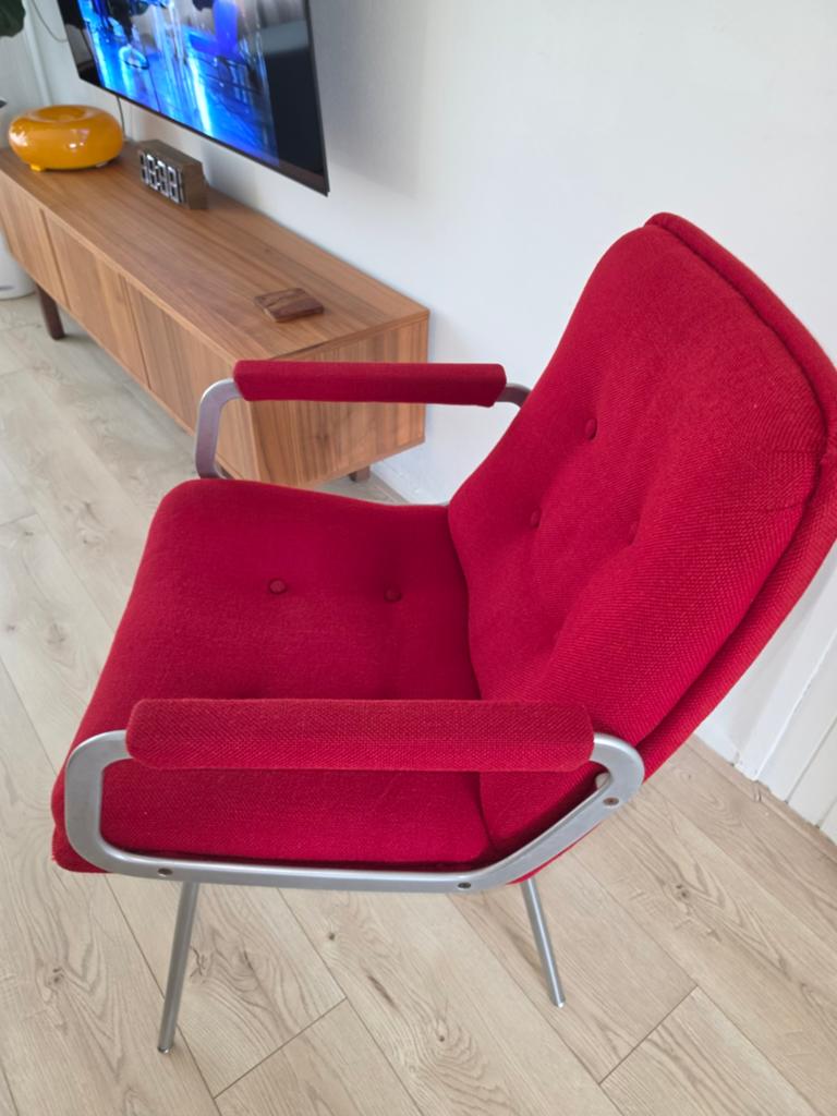 Vintage Artifort "Channel" fauteuil, Huis en Inrichting, Stoelen, Gebruikt, Vintage, Dutch Design, Mid-century Modern, Ophalen of Verzenden