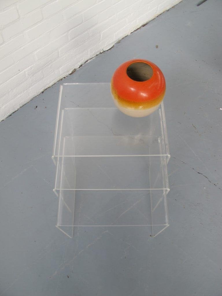 Jaren 70 Plexiglas Nesting Tafels, Gebruikt, Ophalen of Verzenden, X, X