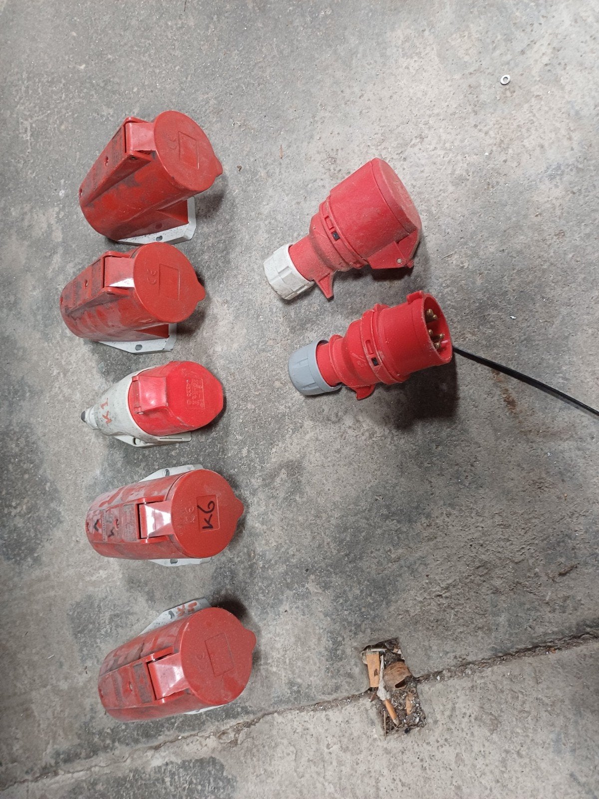 400v aansluitingen., Doe-het-zelf en Verbouw, Elektra en Kabels, Ophalen, Gebruikt, Stekker