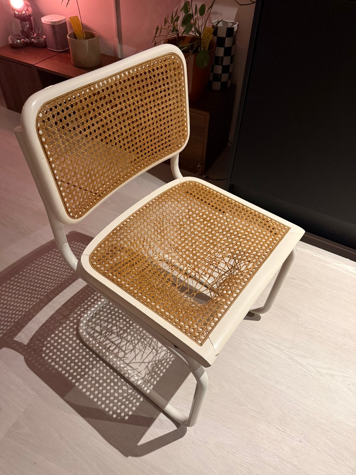 Eettafel stoel (opknapper), Ophalen, Wit, Eén, Gebruikt