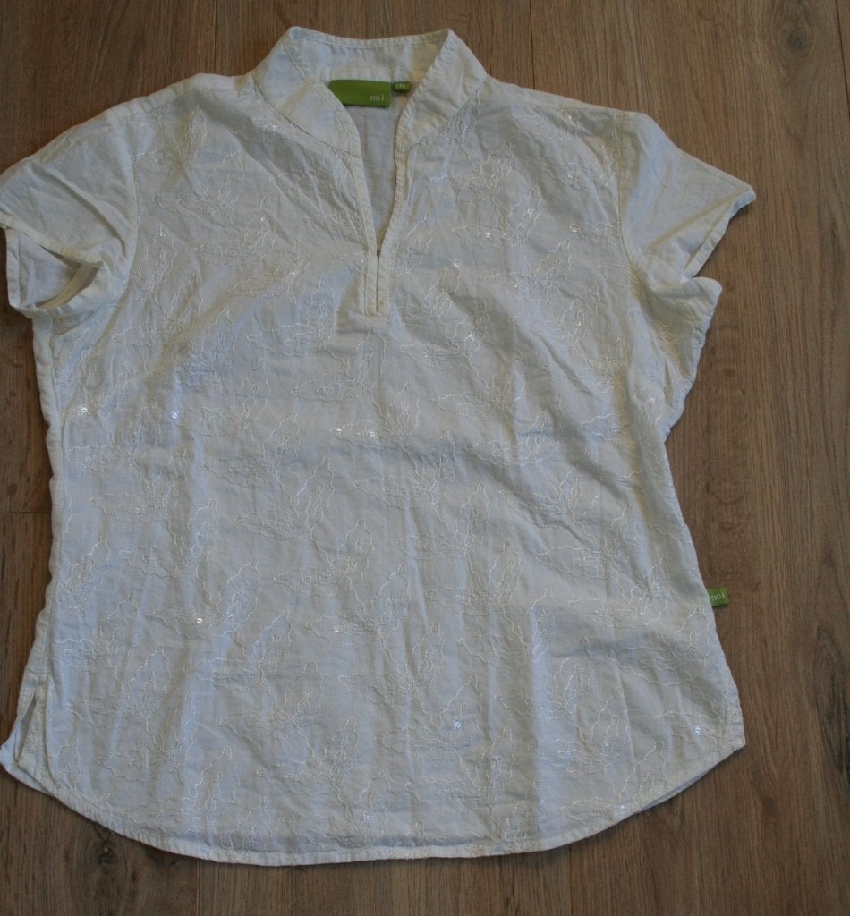 Blouse Noi XS, Ophalen of Verzenden, Zo goed als nieuw, Maat 34 (XS) of kleiner, Wit