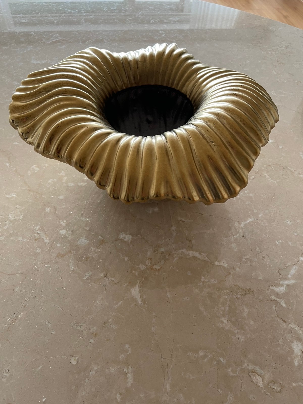 Mooie bloempot / vaas interieur, Ophalen, Rond, Zo goed als nieuw, Aardewerk