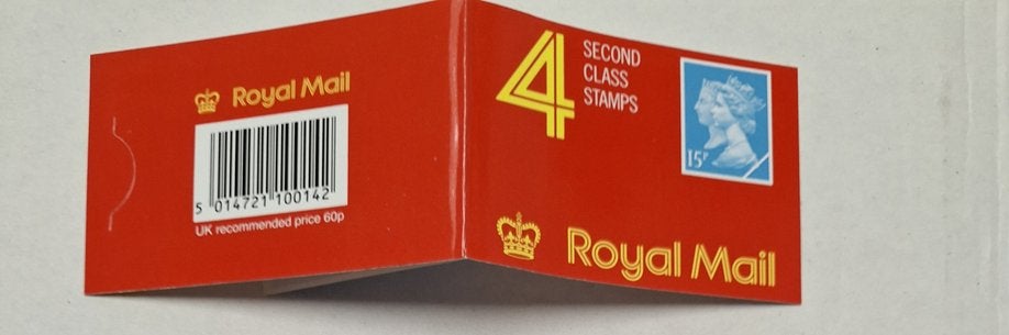 postzegelboekje engeland HB 0-113E 3 zijde ongetand, Verzenden, Postfris