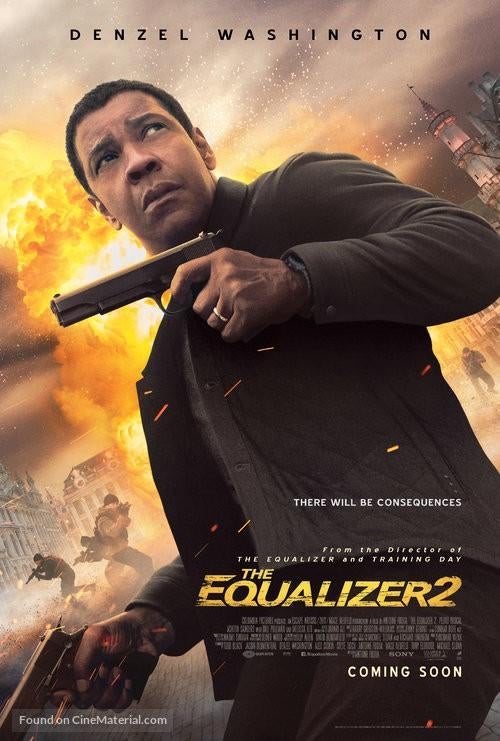 THE   EQUALIZER  2      filmposter., Rechthoekig Staand, Verzenden, Nieuw, A1 t/m A3