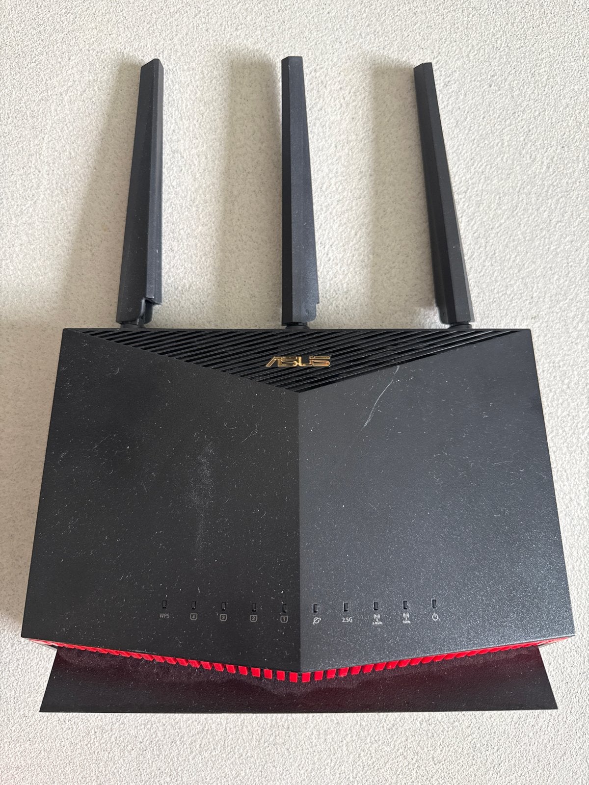 ASUS RT-AX86U Router met 2x ASUS ZenWiFi XD4 Plus Mesh, Ophalen of Verzenden, Zo goed als nieuw, Router