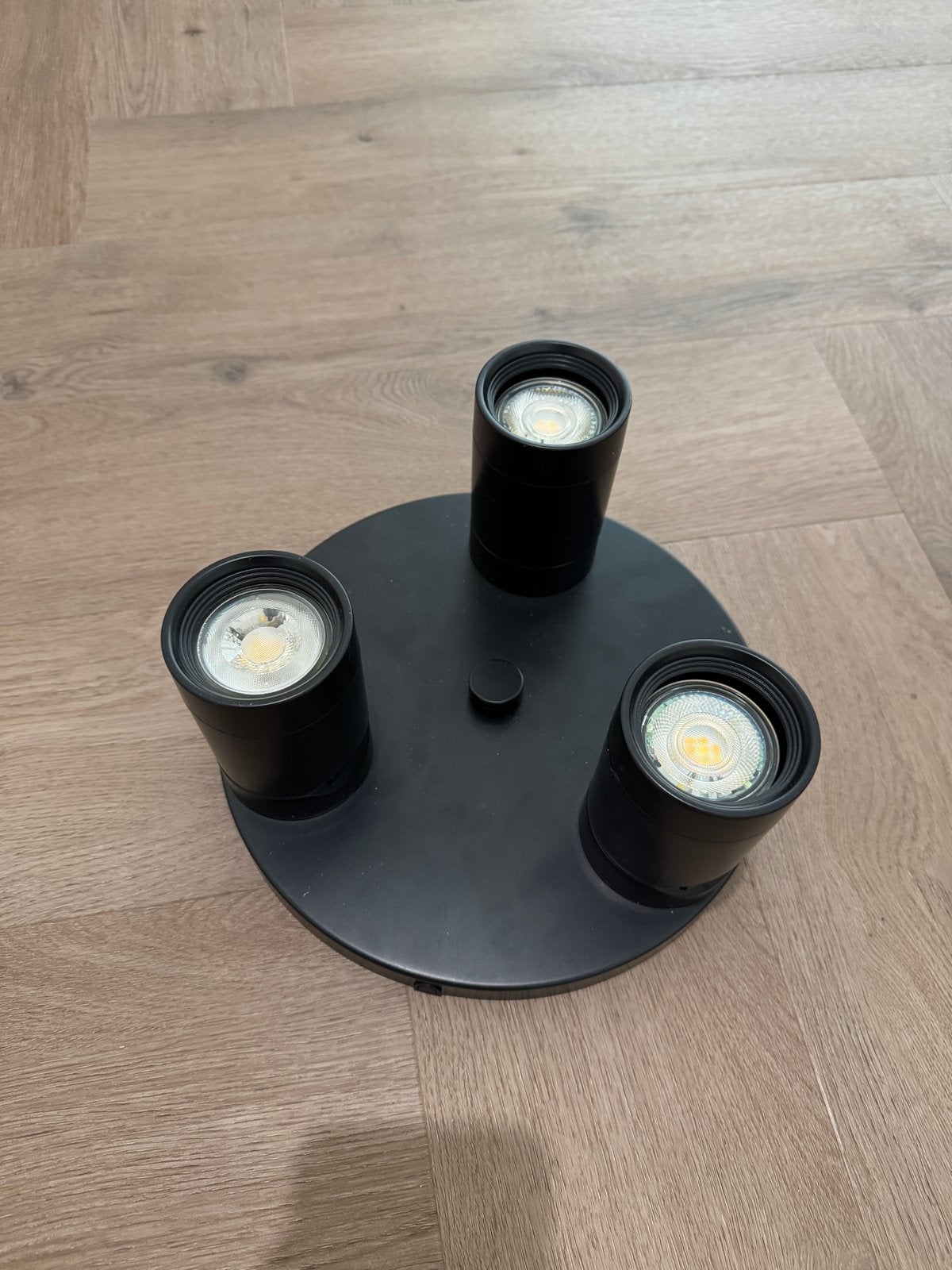IKEA Nymåne plafondspot met 3 spots, antraciet, Ophalen, Modern, Verstelbaar, Plafondspot