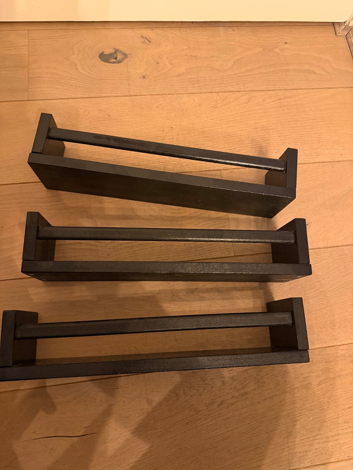 3x Zwart gelakte IKEA BEKVÄM kruidenrekjes (40x10x9cm), Huis en Inrichting, Woonaccessoires | Wandplanken en Boekenplanken, Ophalen of Verzenden