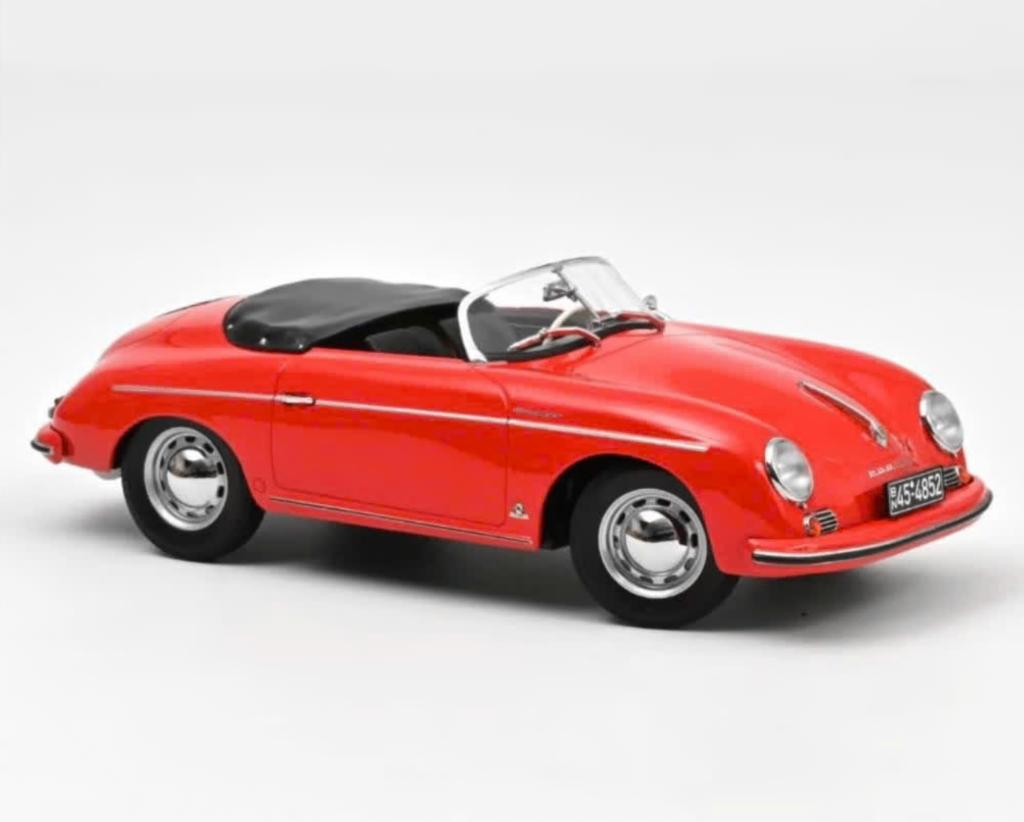 Porsche 356 Speedster 1954 Rood schaal 1/18 NOREV ref 187461, Verzenden, Nieuw, Norev