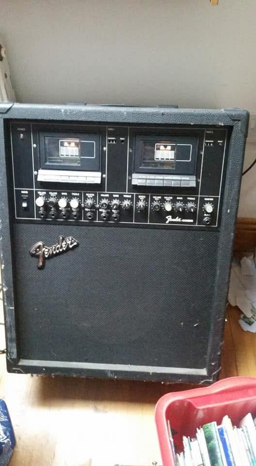 Vintage Fender Combo versterker met dubbele cassettespeler, Muziek en Instrumenten, Ophalen, Gebruikt, Gitaar, Minder dan 50 watt