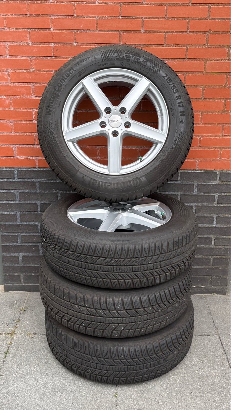 Dezent velgen 17 inch Continental WinterContact winterbanden, Auto-onderdelen, Banden en Velgen, Ophalen, Banden en Velgen, 17 inch