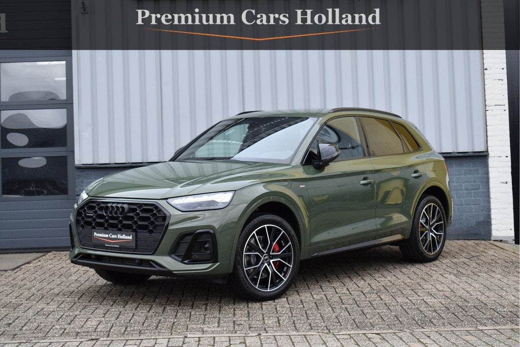 Audi Q5 50 TFSI e S-Line 299 Pk Black Optik Matrix Leder Nav, Automaat, Gebruikt, Euro 6, 4 cilinders