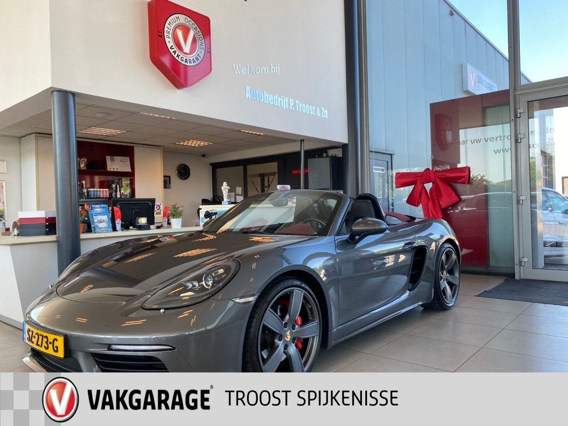 Porsche 718 Boxster S 2.5 PDK Navigatie/Climate & Cruise Con, Auto's, Porsche, Achterwielaandrijving, Gebruikt, Bedrijf, Automatische klimaatregeling