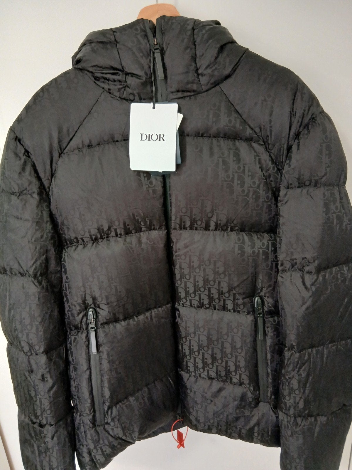 Dior Monogram Puffer Jacket Zwart - Maat L, Kleding | Heren, Jassen | Winter, Maat 48/50 (M), Zwart, Ophalen of Verzenden, Zo goed als nieuw