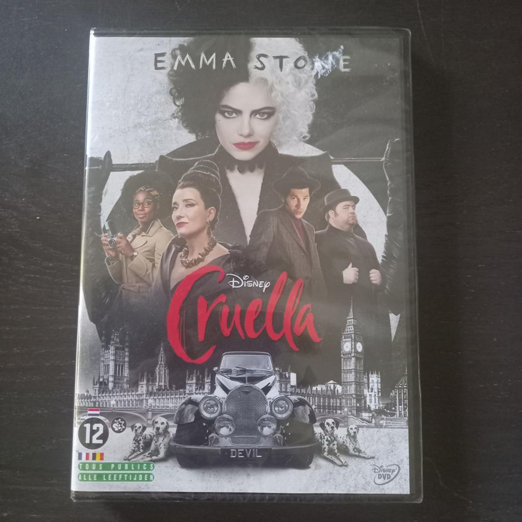 Cruella DVD - Nieuw in verpakking, Cd's en Dvd's, Vanaf 12 jaar, Ophalen of Verzenden, Nieuw in verpakking, Drama