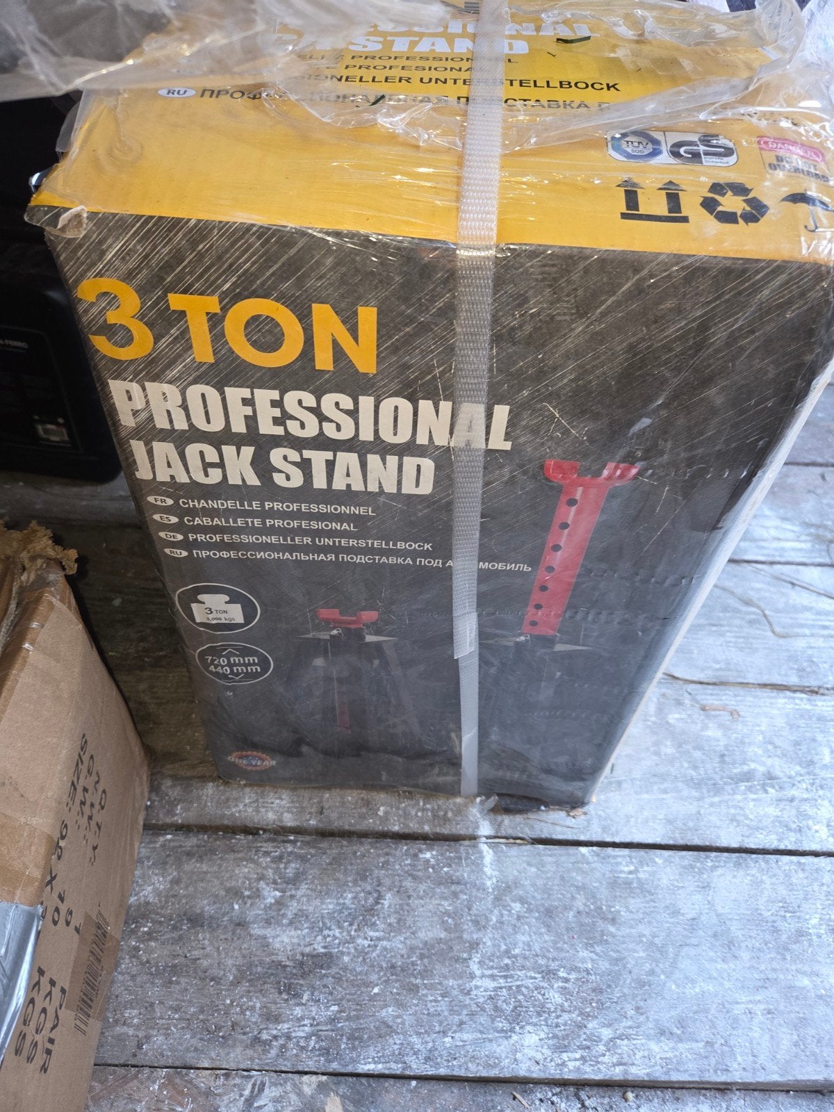 HBM assteun 3 ton, pro - Professionele krikstandaard, Ophalen of Verzenden, Nieuw, Hydraulisch, Garagekrik