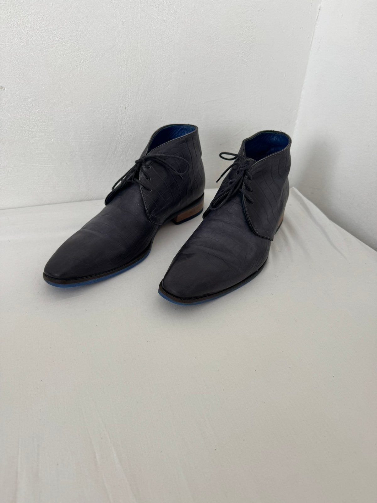 Vero Cuoio chukka boots, Blauw, Boots, Ophalen of Verzenden, Zo goed als nieuw