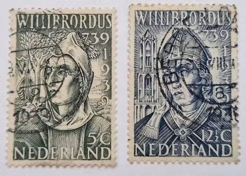 Nederland 1939 - NVPH 325-326 - Willibrord  - ab1, Ophalen of Verzenden, T/m 1940, Gestempeld