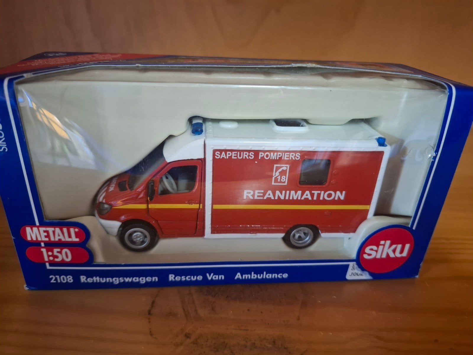 Siku 1:50 Mercedes Sprinter sapeurs de pompiers, Ophalen of Verzenden, Nieuw