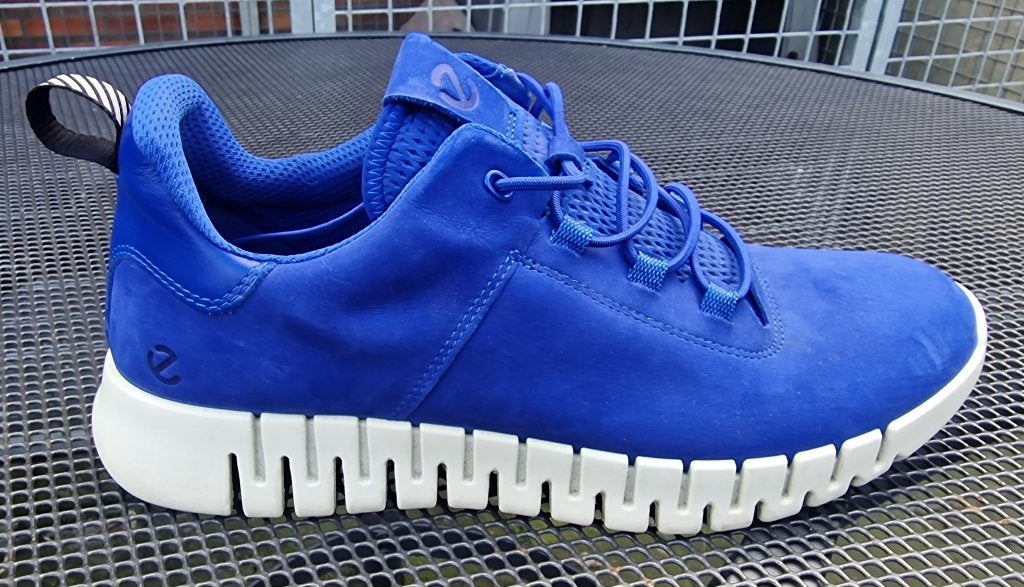 ECCO Gruuv Sneakers blauw Nubuck heren maat 45, Ecco, Blauw, Ophalen of Verzenden, Sneakers of Gympen