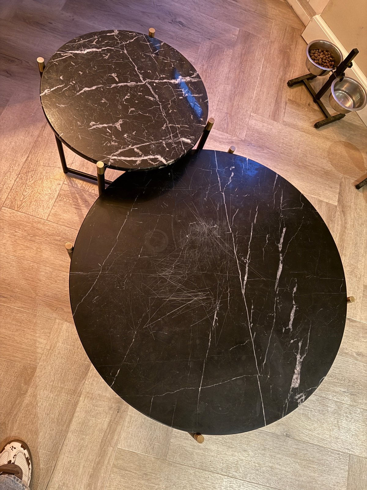 Natuursteen salontafels, Ophalen, Gebruikt, Rond, 50 tot 100 cm