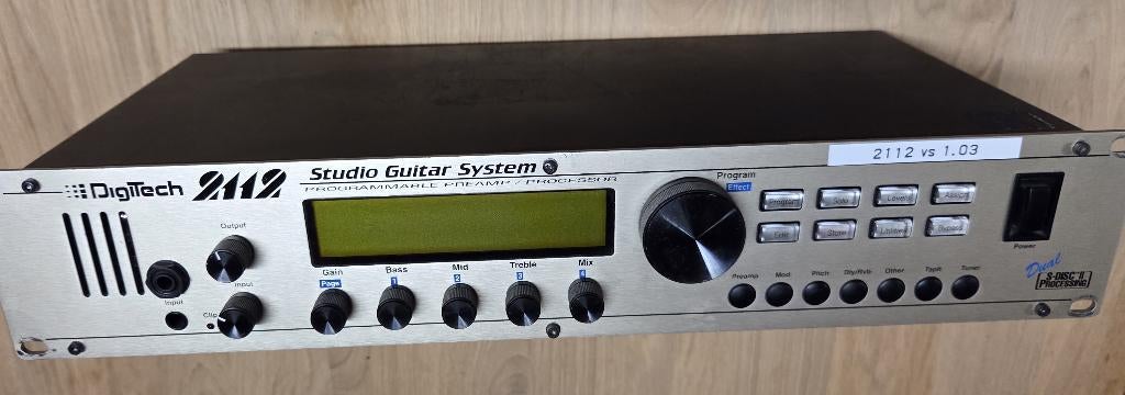 Digitech 2112  - 19" rackmount multi-effekt / buizen-preamp, Muziek en Instrumenten, Effecten, Ophalen of Verzenden, Gebruikt