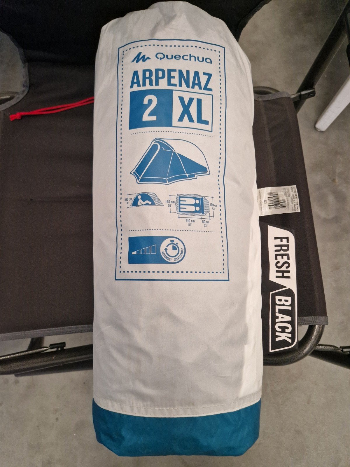 Quechua Arpenaz 2 XL Fresh & Black Tent, Ophalen of Verzenden