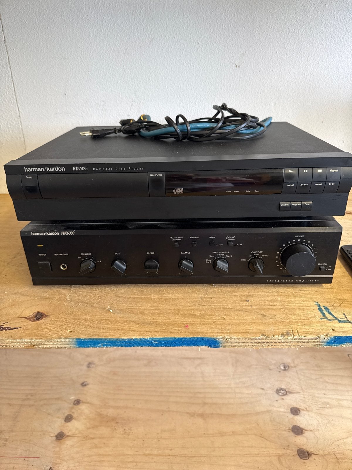Harman/Kardon HD7425 CD-speler & HK6300 Versterker, Overige merken, Gebruikt, Cd-speler, Losse componenten