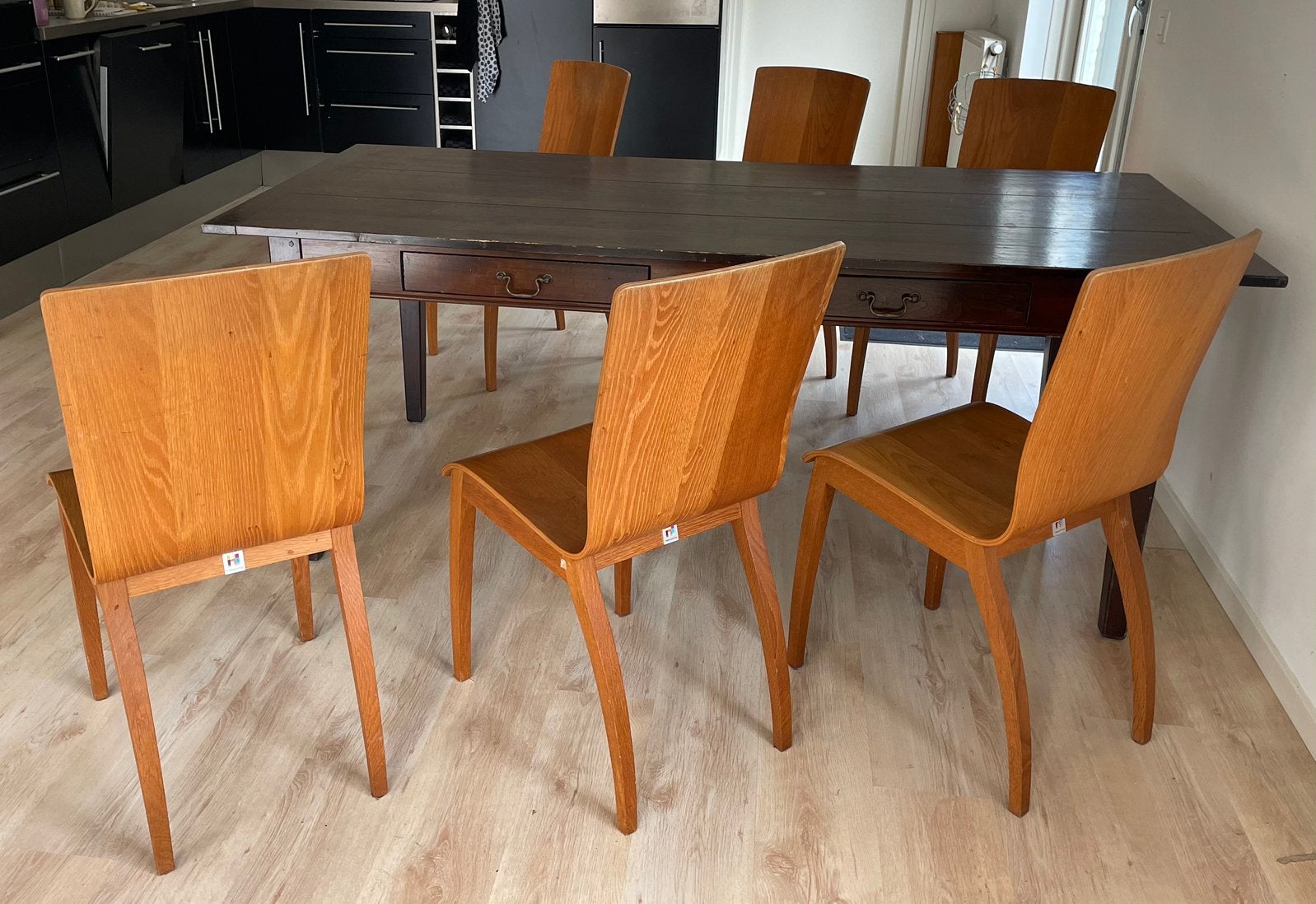 6 prachtige Happy Living eetkamer stoelen, Ophalen, Zo goed als nieuw