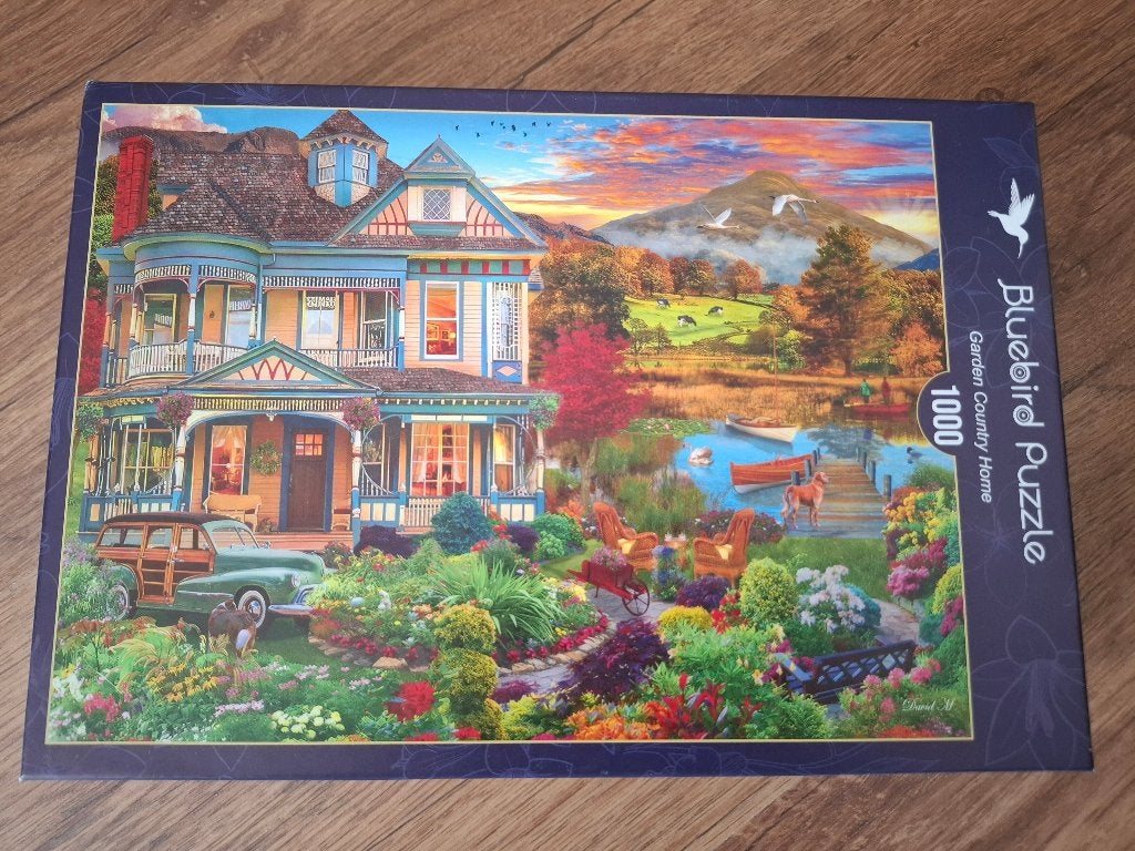 BLUEBIRD Puzzel - Garden Country Home - 1000 Stukjes, Ophalen of Verzenden, 500 t/m 1500 stukjes, Zo goed als nieuw, Legpuzzel