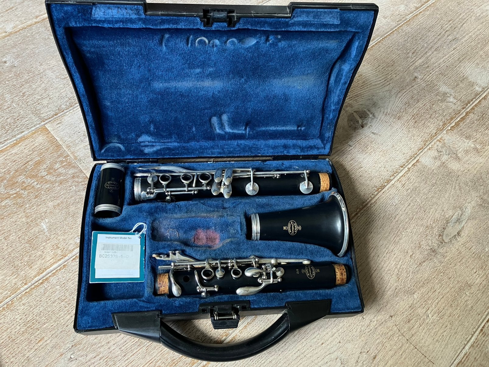 Buffet Crampon B12, Muziek en Instrumenten, Blaasinstrumenten | Klarinetten, Bes-klarinet, Kunststof, Gebruikt, Ophalen of Verzenden