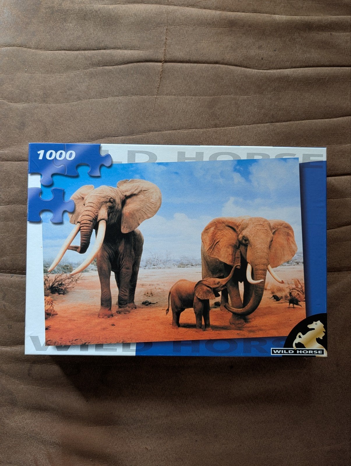 Wild Horse Legpuzzel Olifanten 1000 stukjes, Ophalen of Verzenden, 500 t/m 1500 stukjes, Gebruikt, Legpuzzel