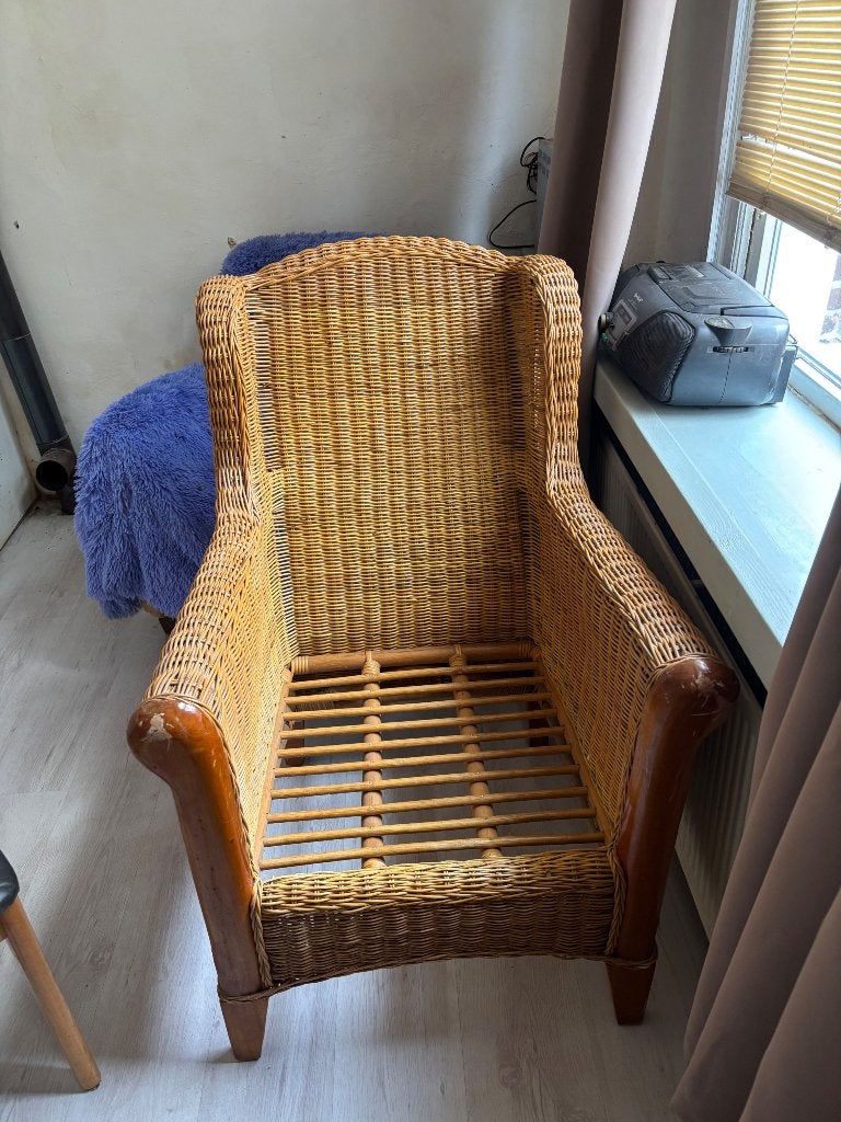 Lounge stoel - Rattan Antiek, Ophalen