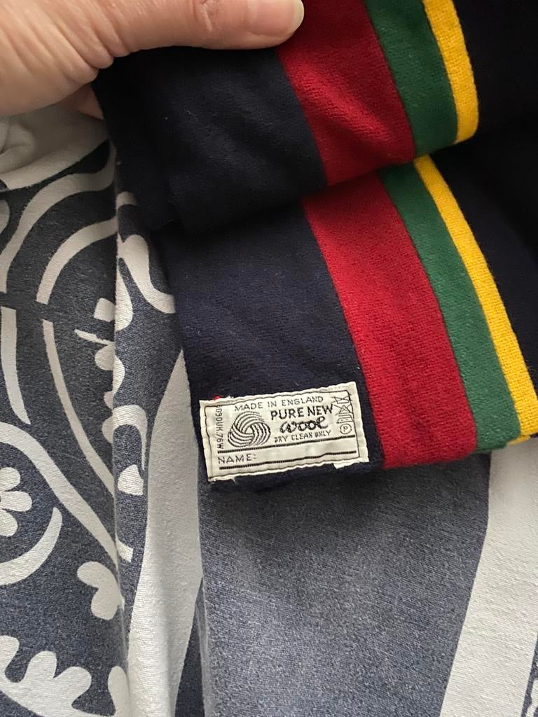 Wollen college sjawl., Kleding | Heren, Mutsen, Sjaals en Handschoenen, Ophalen of Verzenden, Zo goed als nieuw, Maat 56/58 (XL)