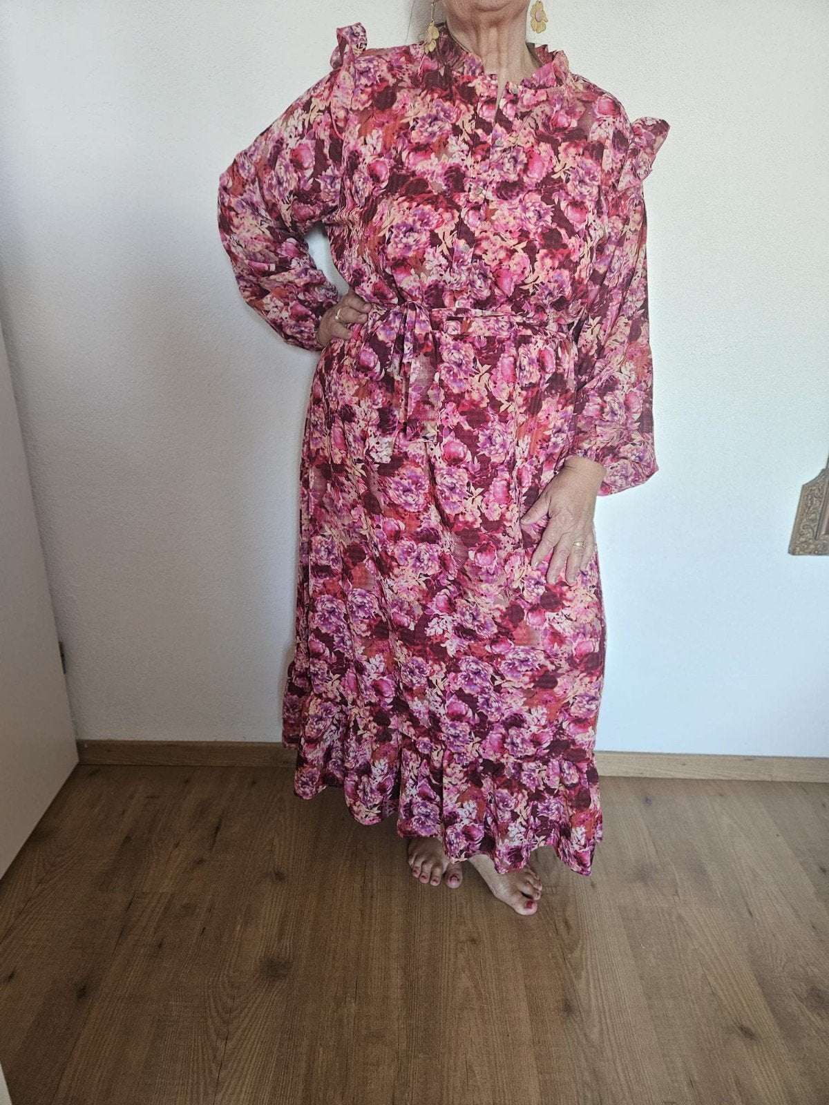 Zgan jurk Norah maat 48  Vrolijke roze tinten, Maat 46/48 (XL) of groter, Ophalen of Verzenden, Zo goed als nieuw, Norah