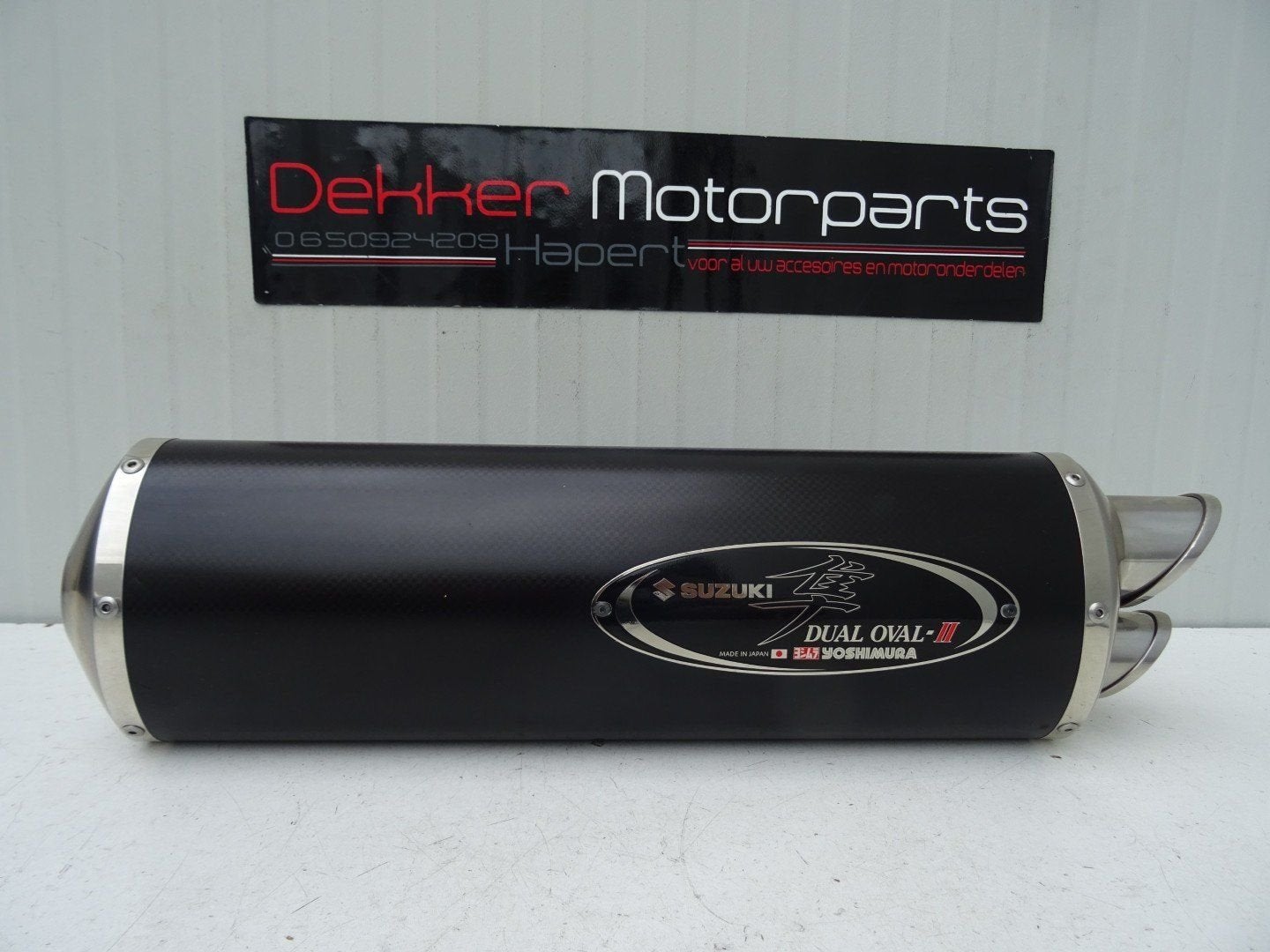 Linker Yoshimura Dual Oval II Sport Demper # Universeel 52mm, Motoren, -, -, Nieuw, Ophalen of Verzenden