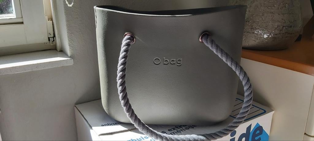 O'bag classic shoudertas met touwhengsels., Ophalen of Verzenden, Zwart, Shopper